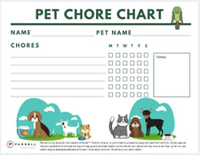 pet chore chart